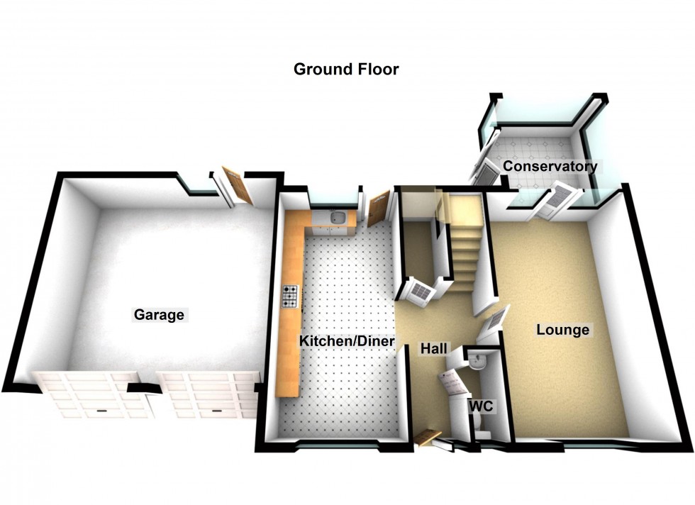 Floorplan for Lea Close, Broughton Astley