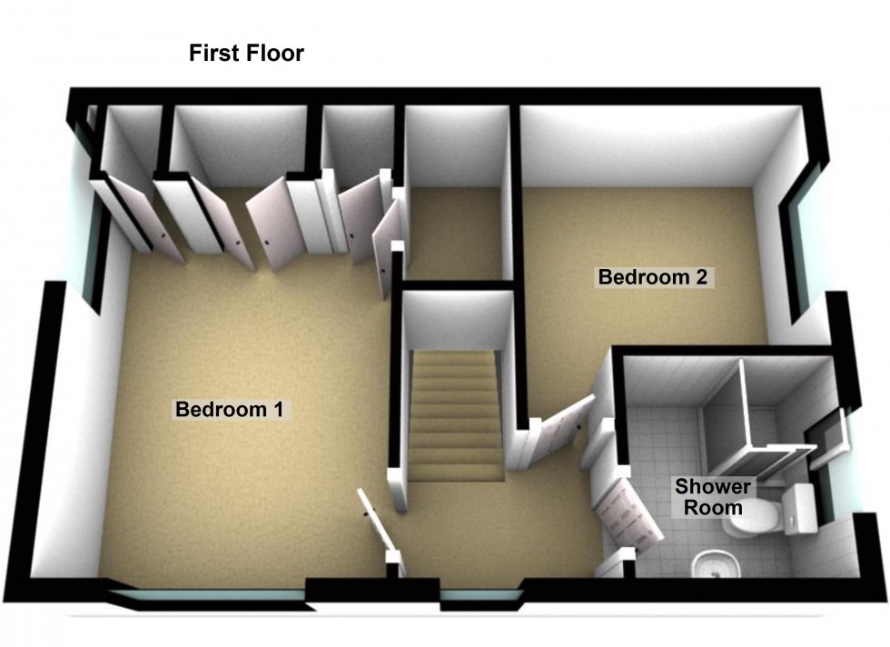 Floorplan for Cunningham Drive, Lutterworth, Leicestershire