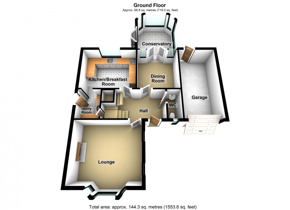 Floorplan for Lilac Drive, Lutterworth