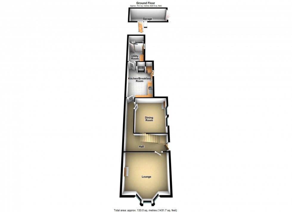 Floorplan for Gilmorton Road, Lutterworth