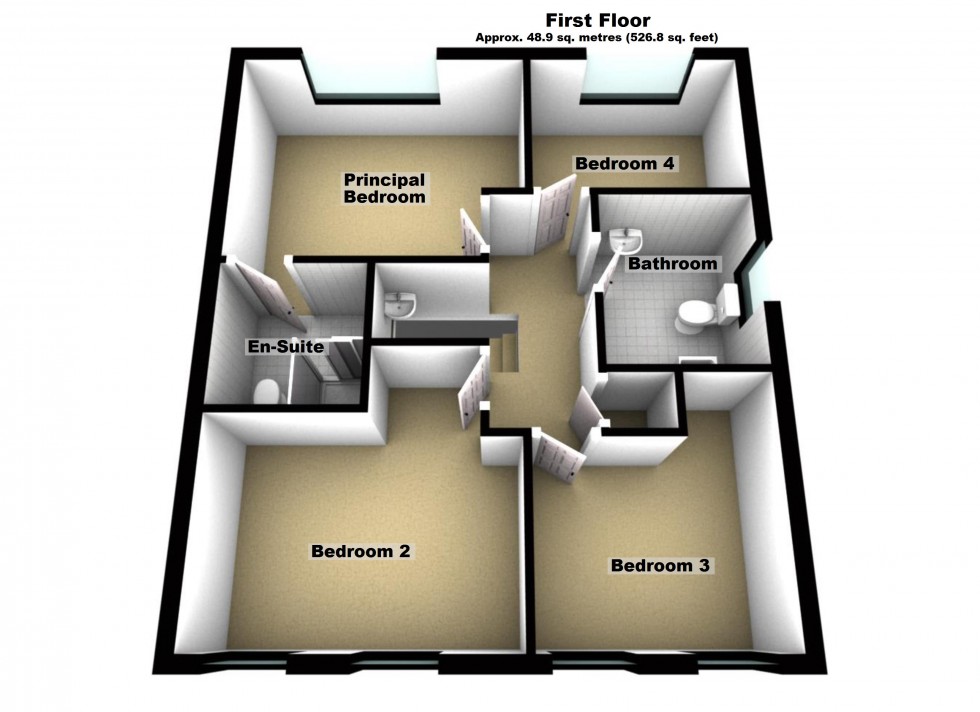 Floorplan for Cunningham Drive, Lutterworth