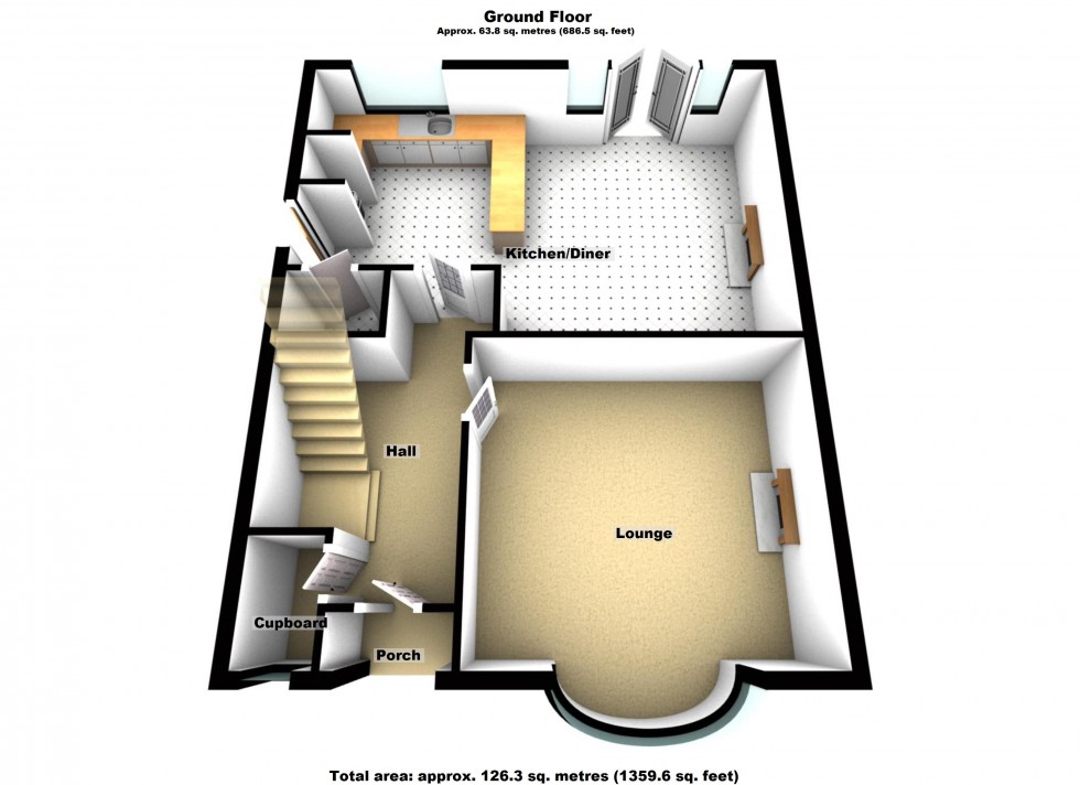 Floorplan for Bitteswell Road, Lutterworth