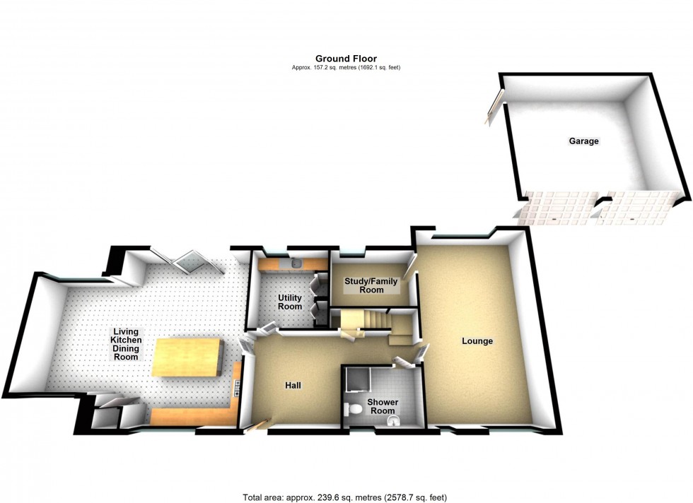 Floorplan for Walnut Close, Bitteswell