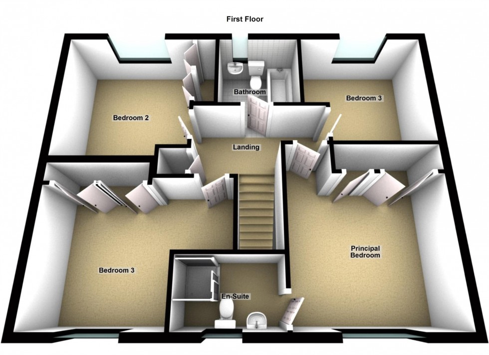 Floorplan for Woodbrig Close, Lutterworth