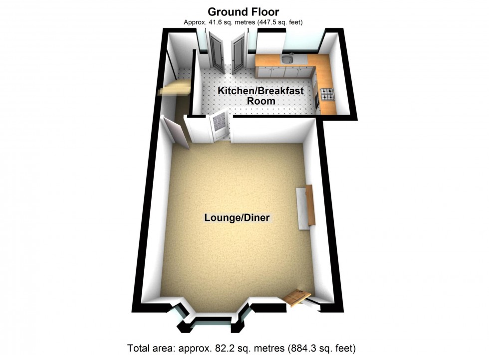 Floorplan for Church Street, Lutterworth