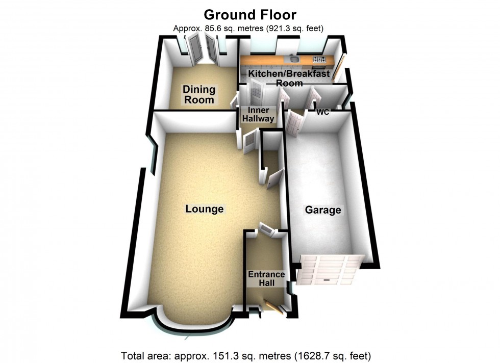 Floorplan for Macaulay Road, Lutterworth