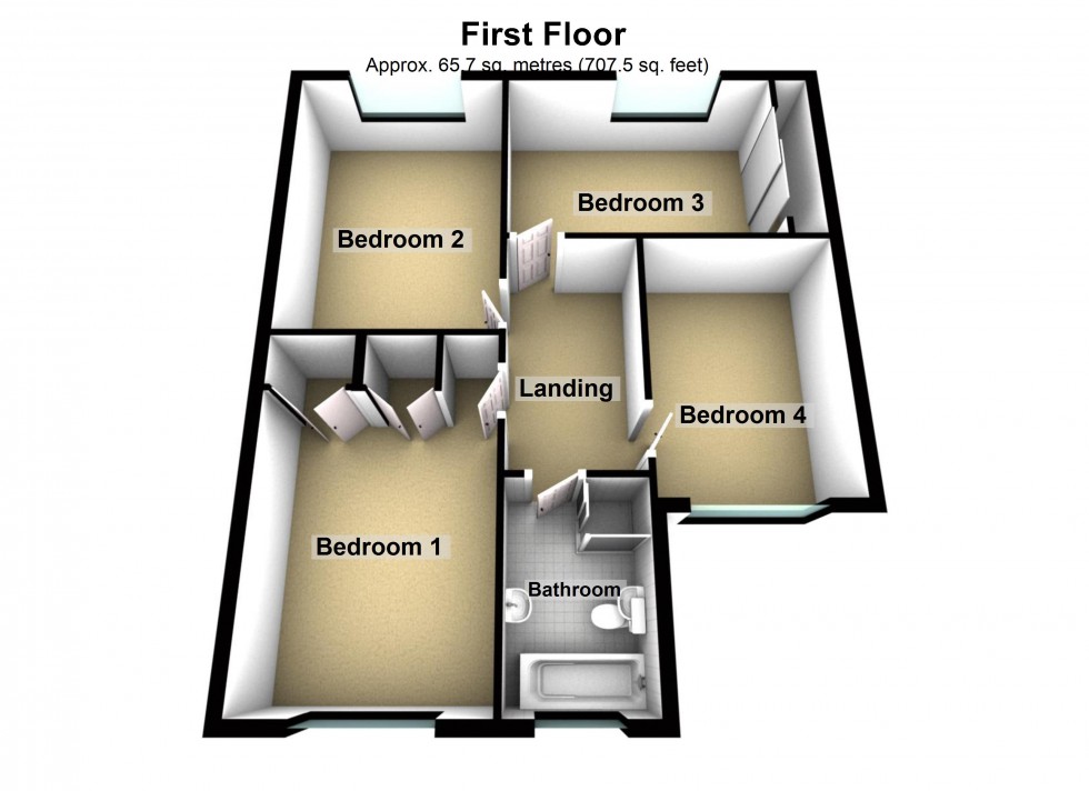 Floorplan for Macaulay Road, Lutterworth