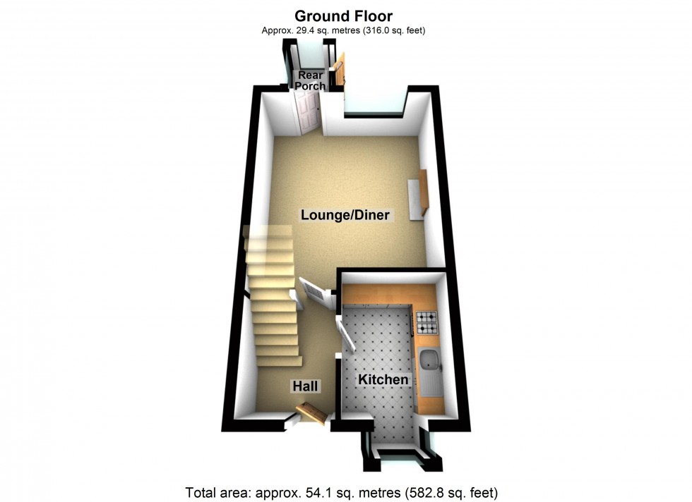 Floorplan for Attlee Close, Lutterworth