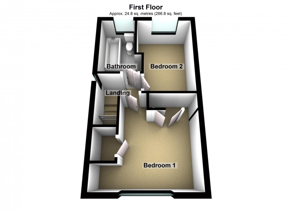 Floorplan for Attlee Close, Lutterworth