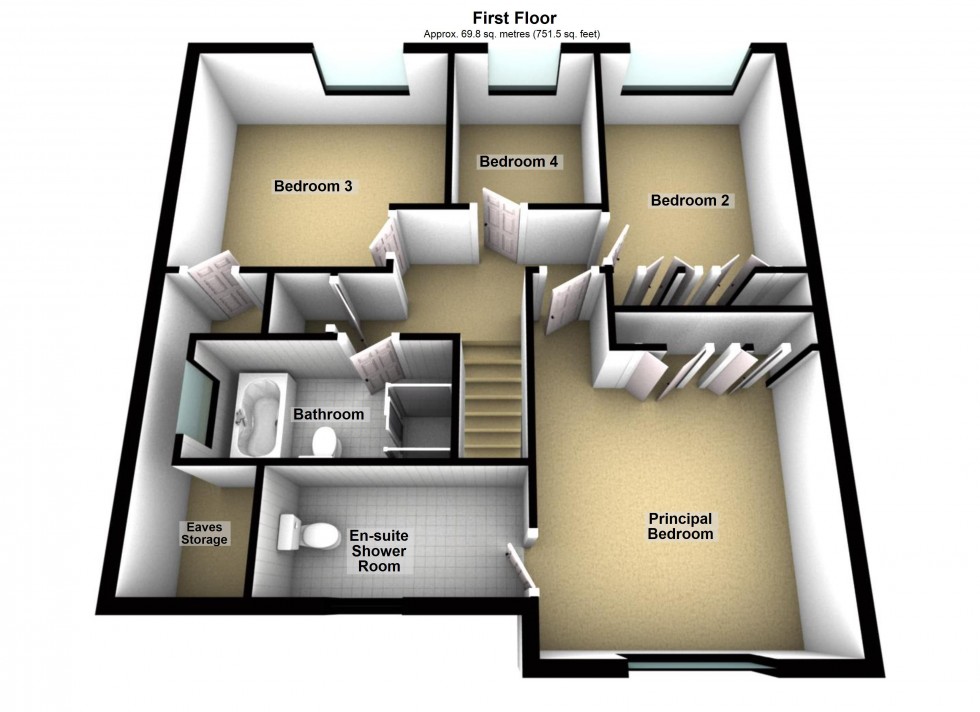 Floorplan for Lilac Drive, Lutterworth