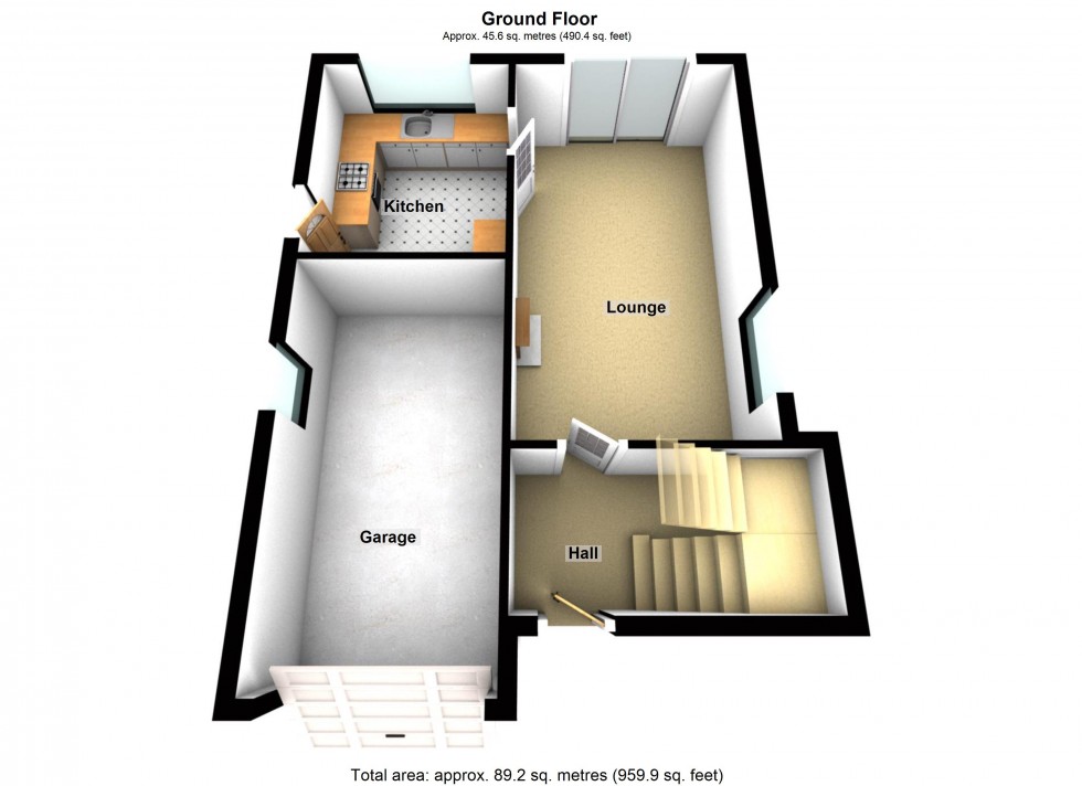 Floorplan for Woodlea Avenue, Lutterworth