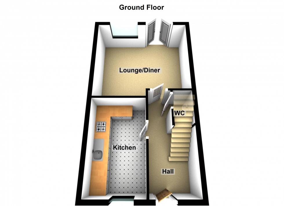 Floorplan for Daisy Close, Lutterworth