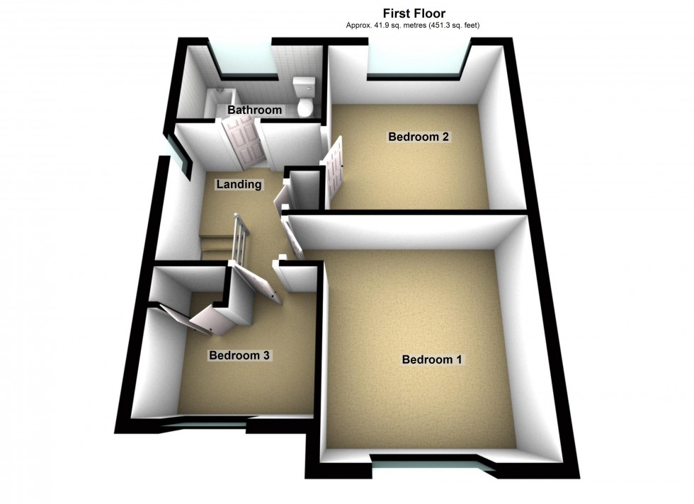 Floorplan for Woodway Road, Lutterworth