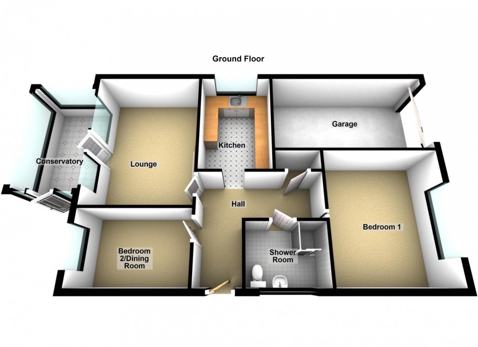 Floorplan for Larch Drive, Lutterworth