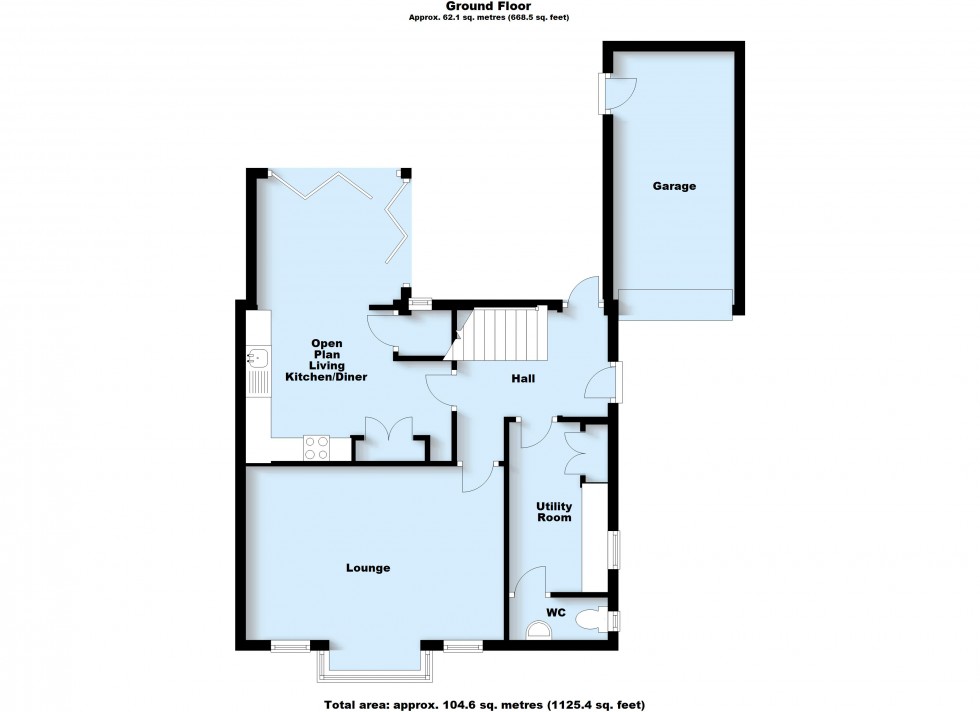 Floorplan for Ferrers Road, Lutterworth