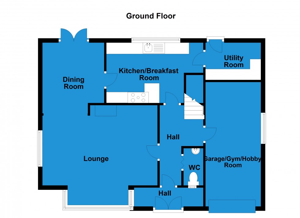 Floorplan for Greenacres Drive, Lutterworth