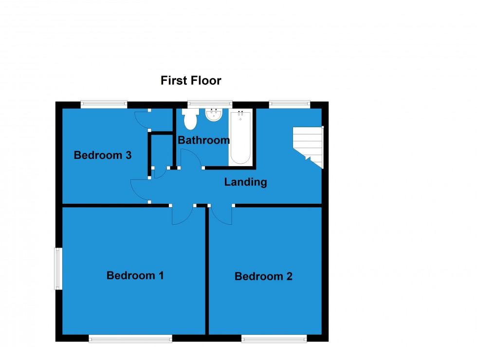 Floorplan for Greenacres Drive, Lutterworth