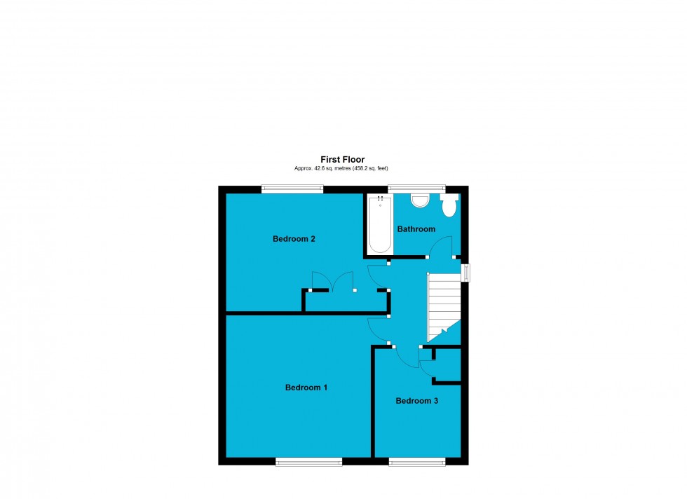 Floorplan for Denbigh Place, Lutterworth