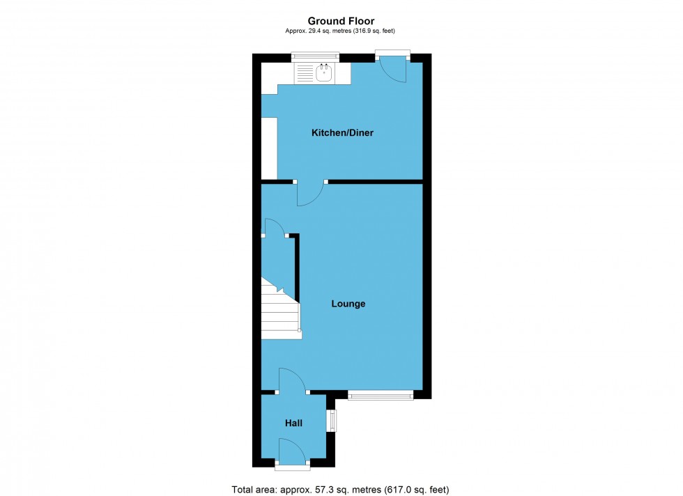 Floorplan for Rye Hill Avenue, Lutterworth