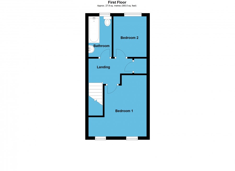 Floorplan for Rye Hill Avenue, Lutterworth