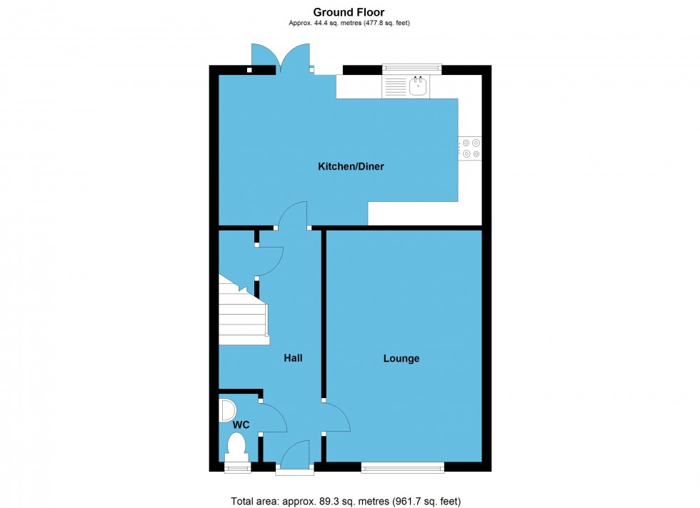 Floorplan for Poppy Road, Lutterworth