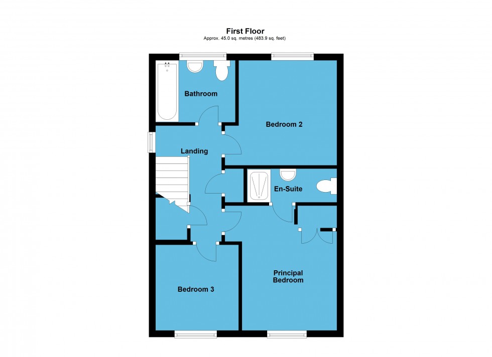 Floorplan for Poppy Road, Lutterworth