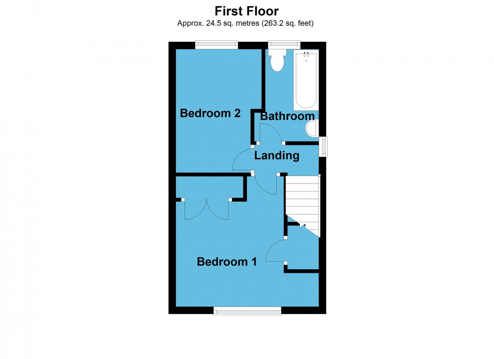 Floorplan for Attlee Close, Lutterworth