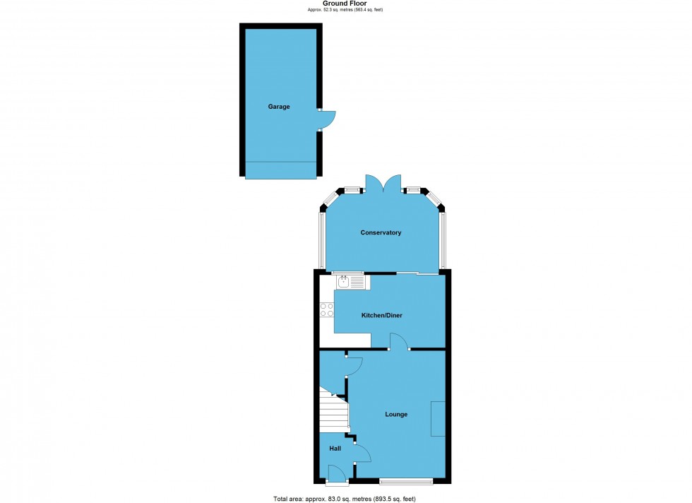 Floorplan for Jasmine Close, Lutterworth