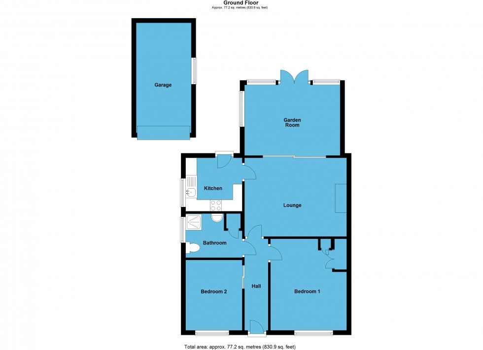 Floorplan for Whittle Road, Lutterworth