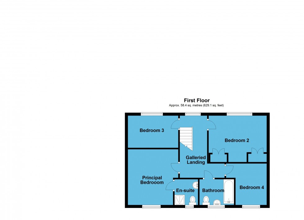 Floorplan for Tealby Close, Gilmorton