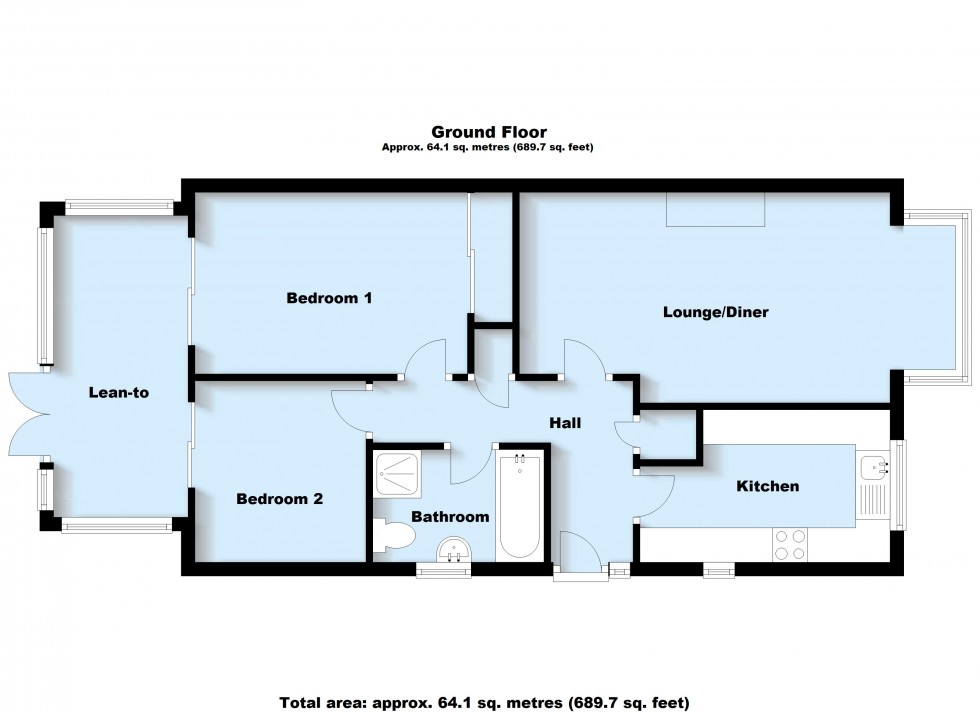 Floorplan for Magnolia Drive, Lutterworth