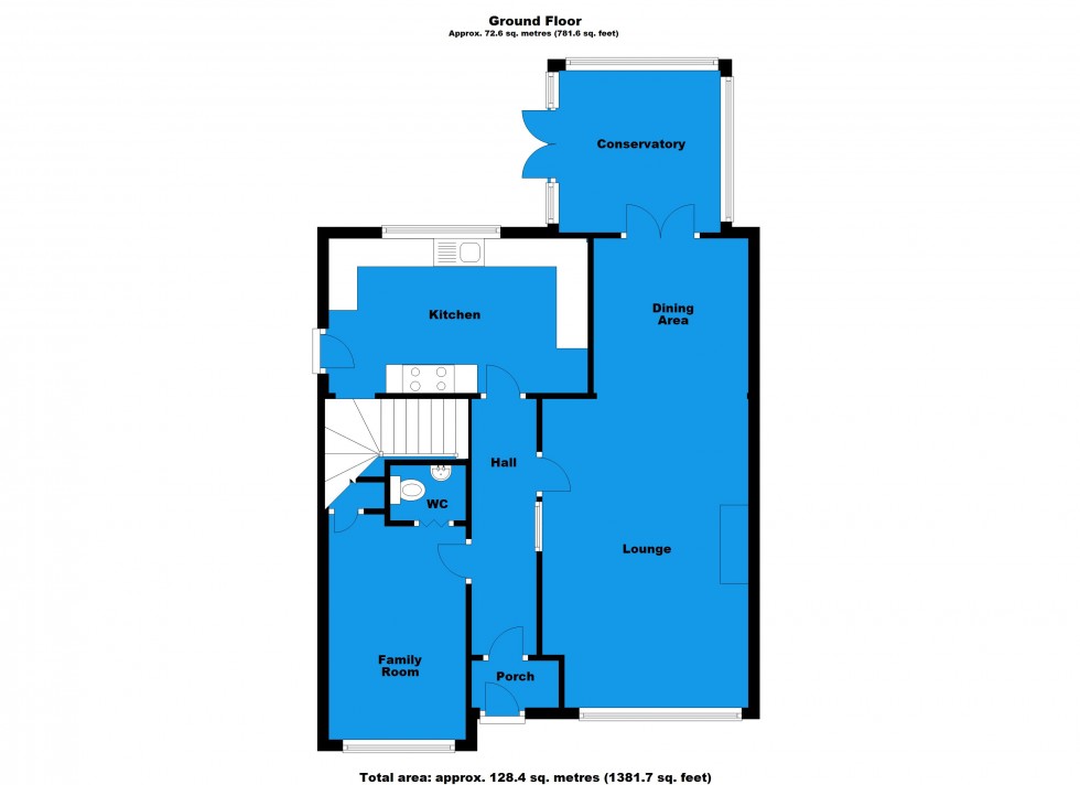 Floorplan for Greenacres Drive, Lutterworth