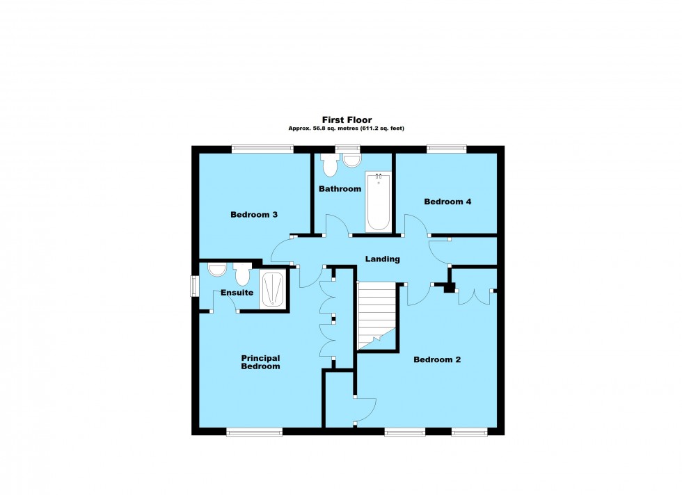 Floorplan for Lilac Drive, Lutterworth