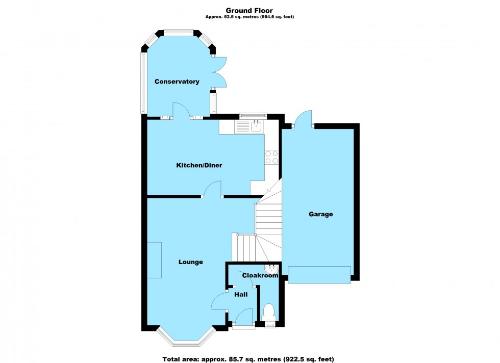 Floorplan for Alexander Drive, Lutterworth