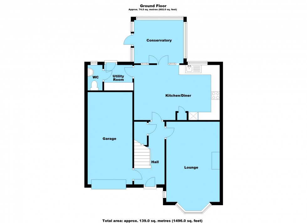 Floorplan for Marsh Drive, Husbands Bosworth